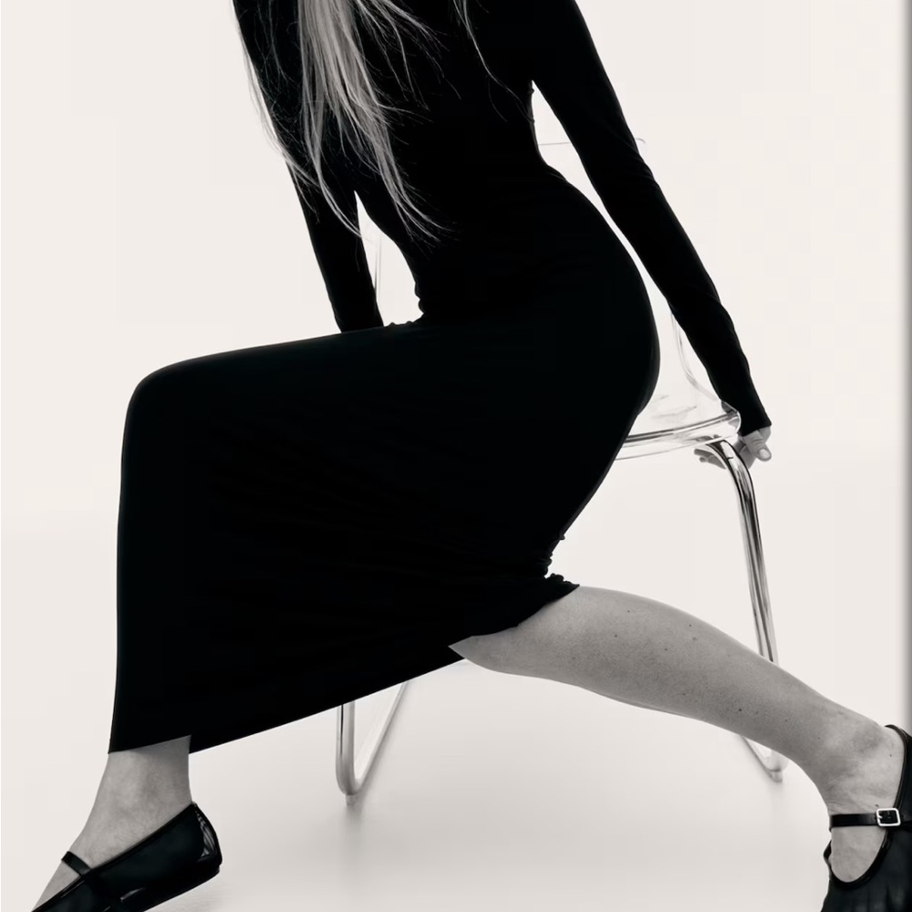 H&M Mock Turtleneck Maxi Dress
